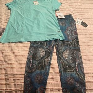 Workout top and bottom